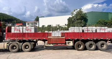 成都 芝麻灰花岗岩地铺石出货日常