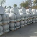 成都 白麻花岗岩石材圆球，石球，挡车球，隔离球，景观石球，风水球等