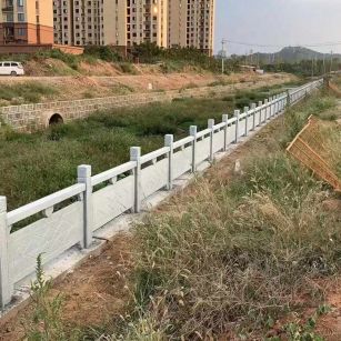 成都 白麻河道栏杆效果展示图
