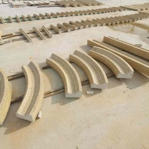 成都 黄金麻花岗岩别墅线条