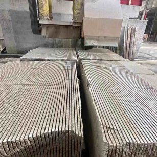 成都 车间生产日常，黄金麻白麻花岗岩