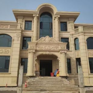 成都 黄金麻花岗岩别墅外墙干挂