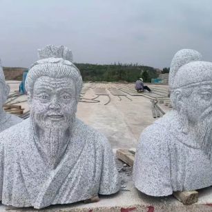 成都 白麻花岗岩石材人物立体雕刻