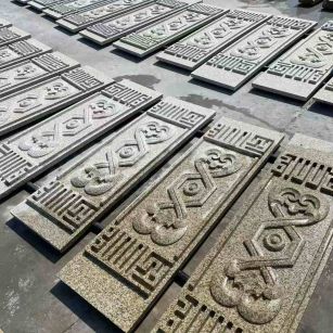 成都 黄金麻花岗岩外墙雕刻板