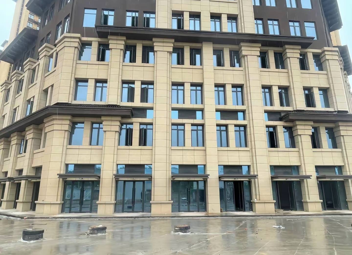 成都 黄金麻花岗岩荔枝面小区外墙干挂