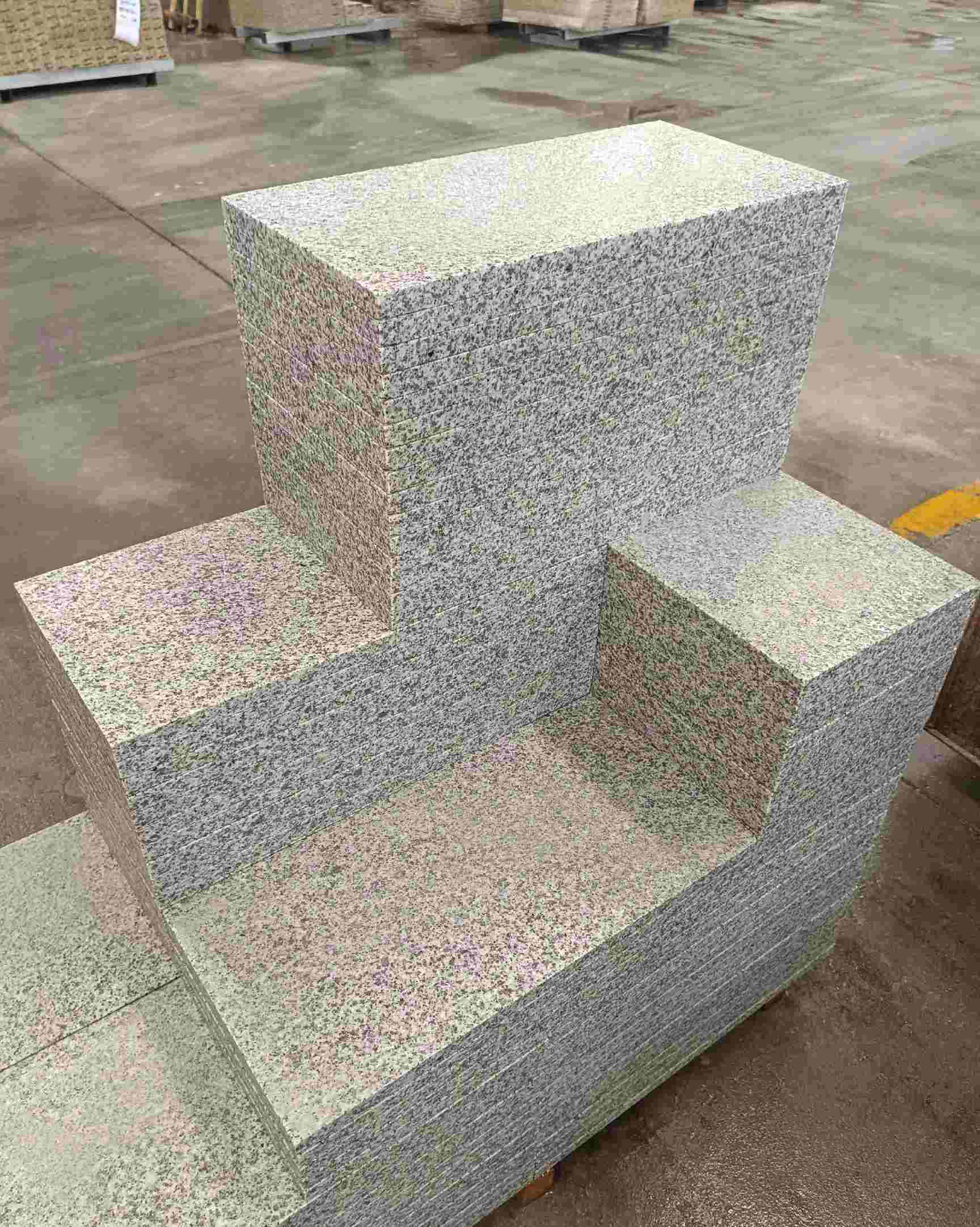 成都 白麻花岗岩荔枝面地铺石