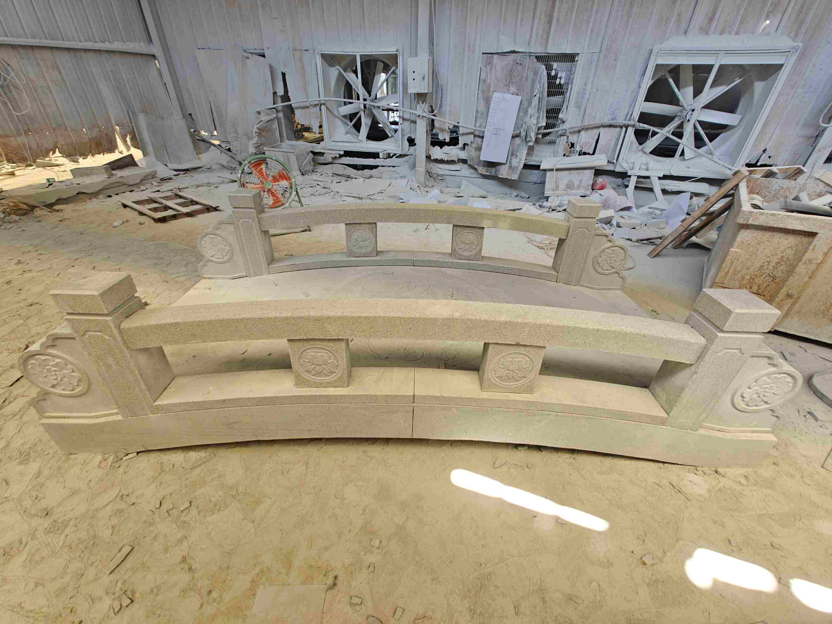 成都 芝麻灰花岗岩异形加工-拱桥，石桥